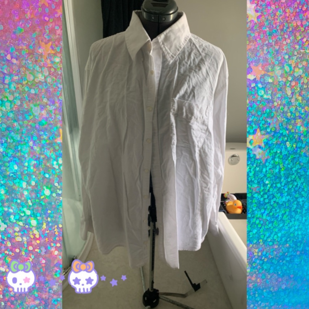 💀 Men’s White Dress Shirt
